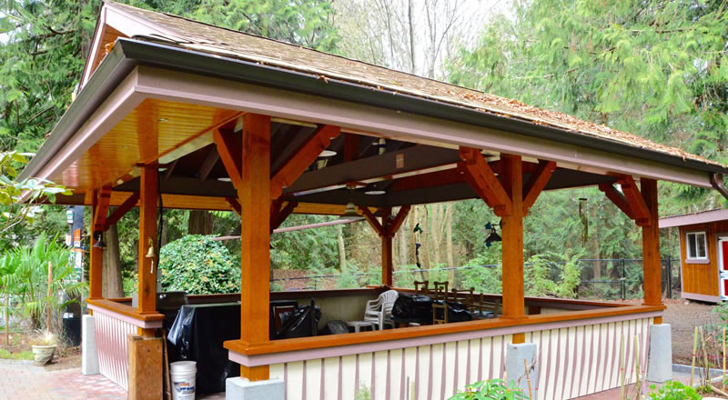 Outdoor Cooking Area And Outdoor Kitchen Builder Victoria BC